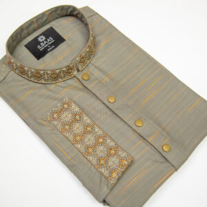 olive green premium kurta – ilbaas ethnic wear collection